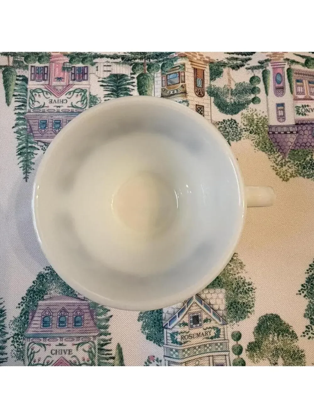 Pyrex White and Cream Tea Cup